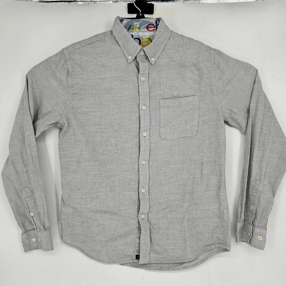 The Normal Brand Shirt Mens Medium Button Up Long Sleeve Casual Preppy Striped